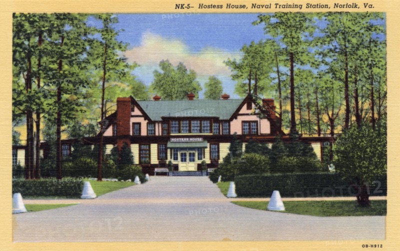 Hostess House, Naval Training Station, Norfolk, Virginia, USA, 1940. Artist: Unknown