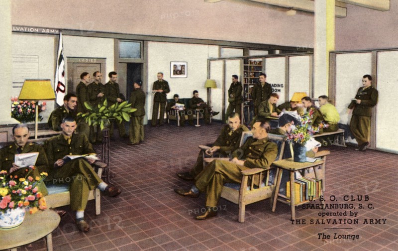 USO Club, Spartanburg, South Carolina, USA, 1943. Artist: Unknown