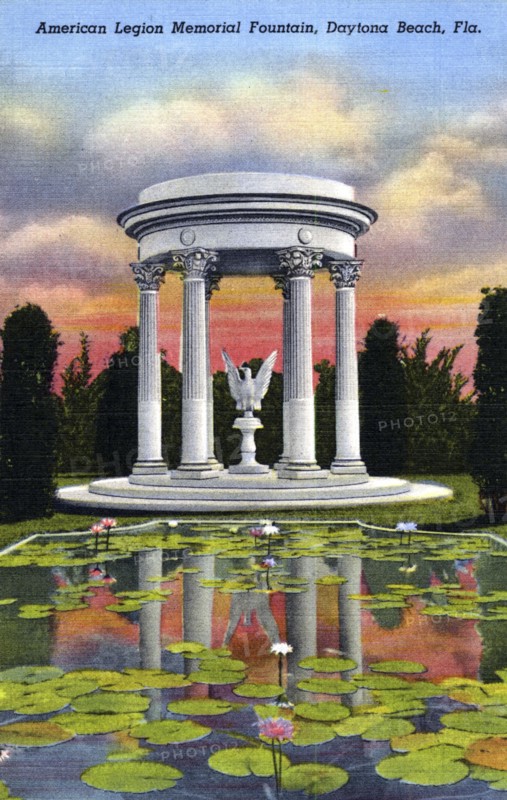 American Legion Memorial Fountain, Daytona Beach, Florida, USA. Artist: Unknown