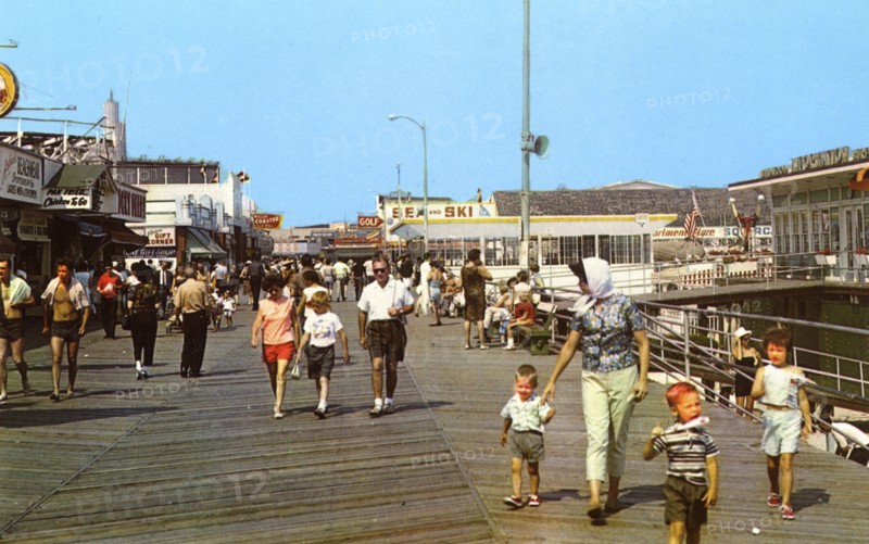 Boardwalk at Schellenger Avenue, Wildwood-by-the-Sea, New Jersey, USA, 1963. Artist: Lynn H Boyer Jr