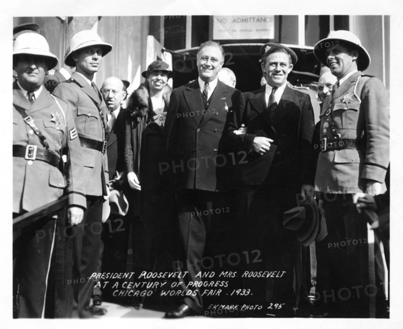 President and Mrs Roosevelt at the Chicago World's Fair, Illinois, USA, 1933. Artist: Unknown