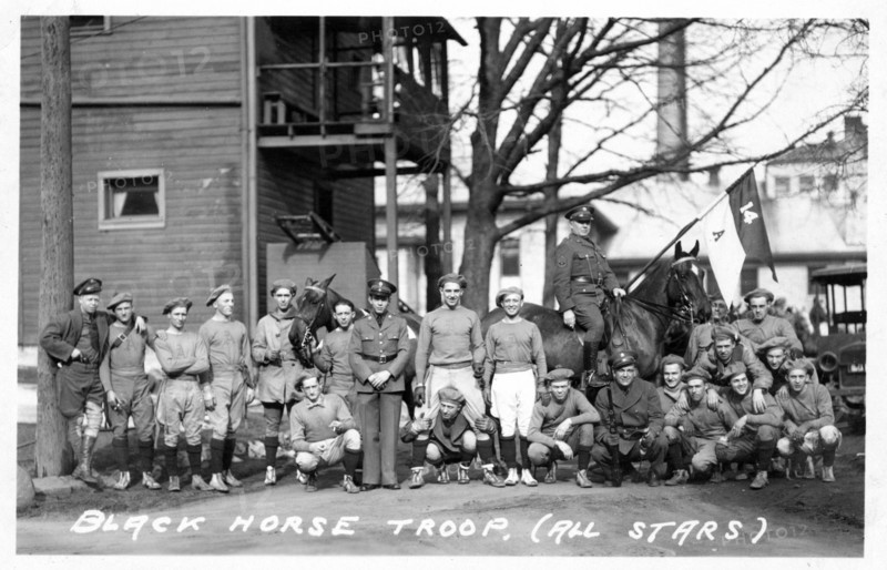 'Black Horse Troop (All Stars)', Fort Sheridan, Illinois, USA, 1920. Artist: Unknown