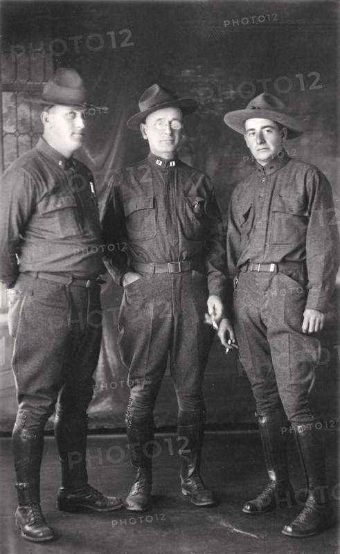 US Army officers from Fort Sheridan, Illinois, in El Paso, Texas, USA, 1916. Artist: Unknown