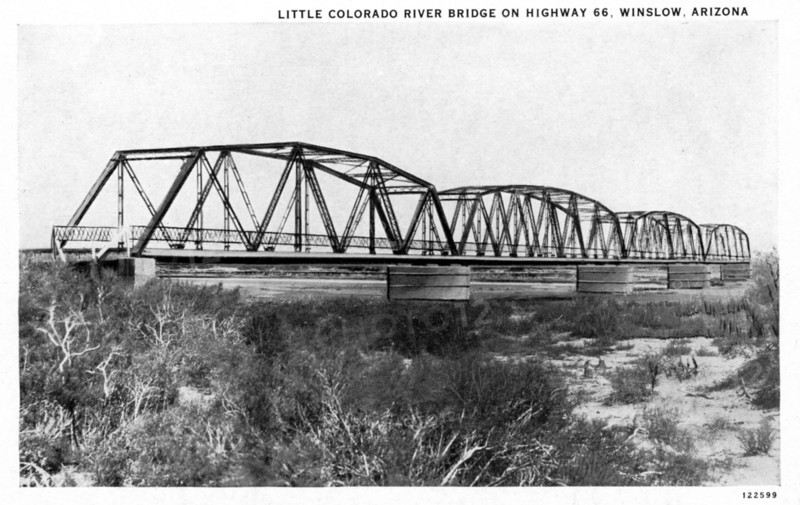 Little Colorado Bridge, Winslow, Arizona, USA, 1928. Artist: Unknown