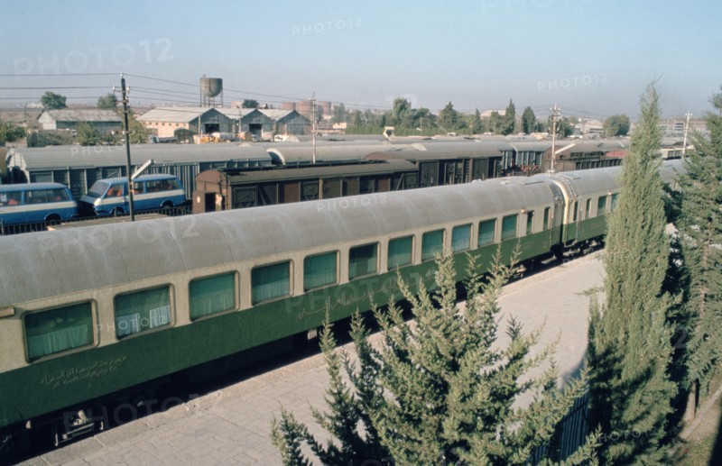 Railway station where Agatha Christie arrived, Mosul, Iraq, 1977.