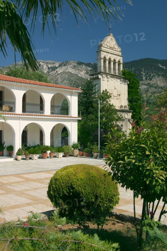 Monastery of Agios Gerasimos, Kefalonia, Greece.