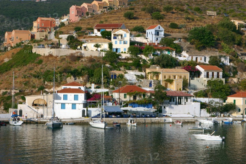 Waterfront, Assos, Kefalonia, Greece.