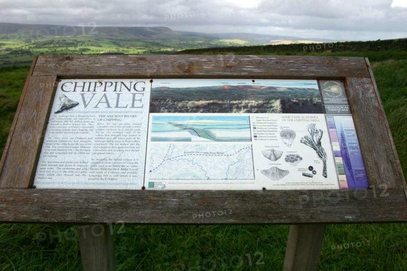 Information board, Chipping Vale, Lancashire.