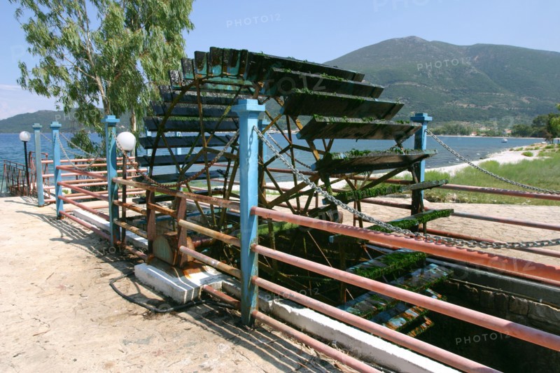 Water wheel, Karavomilos Lake, Kefalonia, Greece.