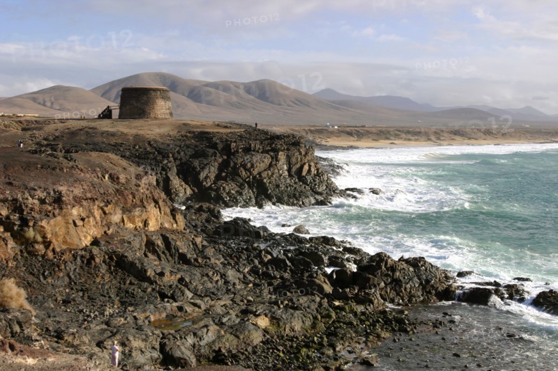 Tower, El Cotillo, Fuerteventura, Canary Islands.