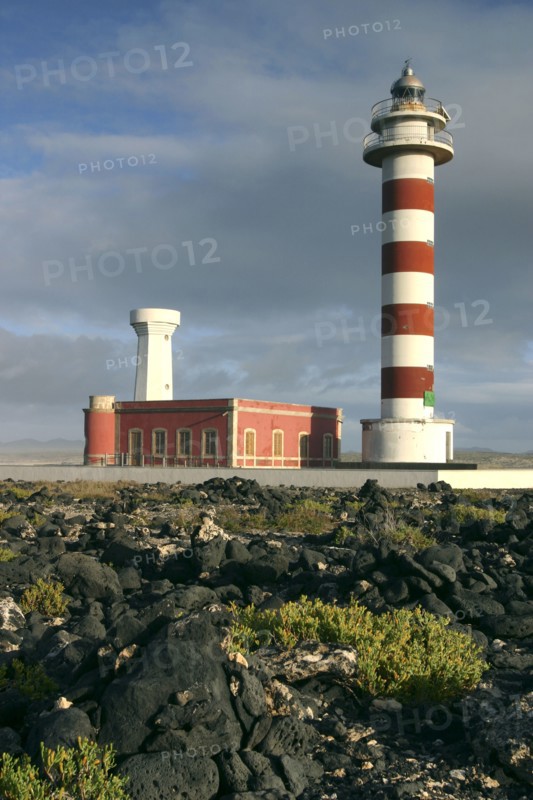 Lighthouse, Punta de la Ballena, Fuerteventura, Canary Islands.