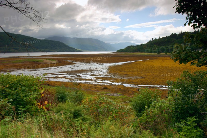 Loch Sunart from Strontian, Highland, Scotland.