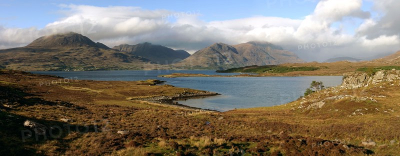 Loch Torridon and the Torridon Hills, Highland, Scotland.