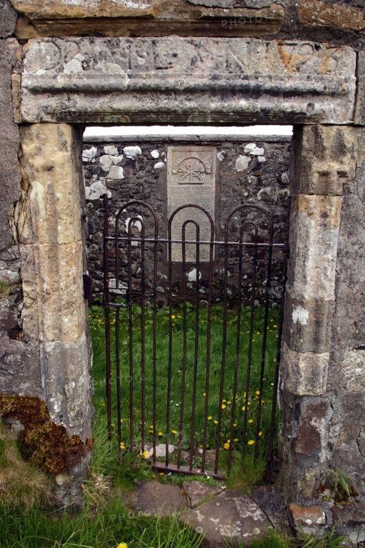 Dr MacLean's tomb, Kilmuir Graveyard, Skye, Highland, Scotland.