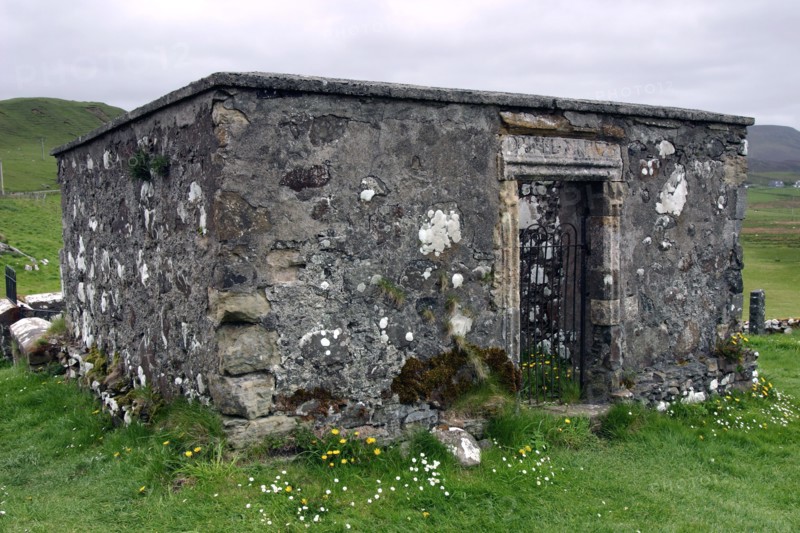 Dr MacLean's tomb, Kilmuir Graveyard, Skye, Highland, Scotland.