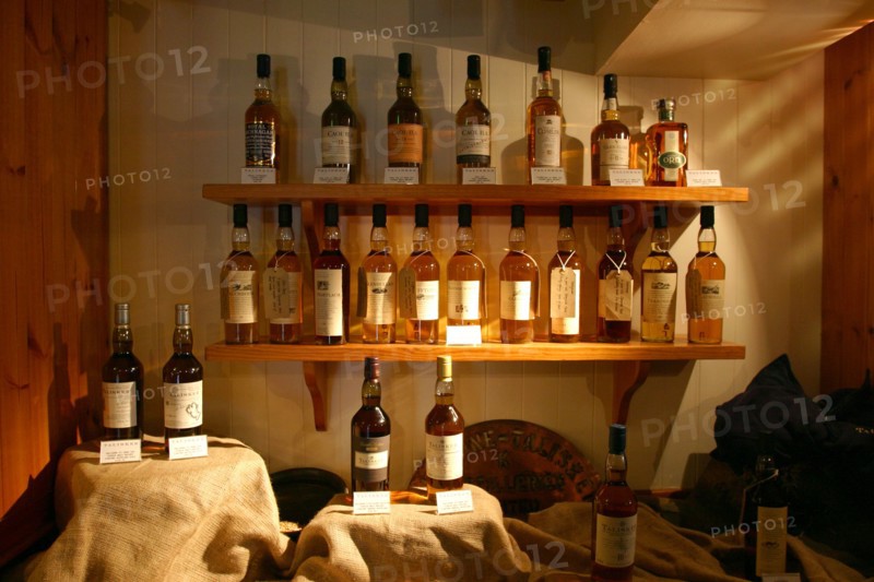 Talisker Distillery Shop, Isle of Skye, Highland, Scotland.