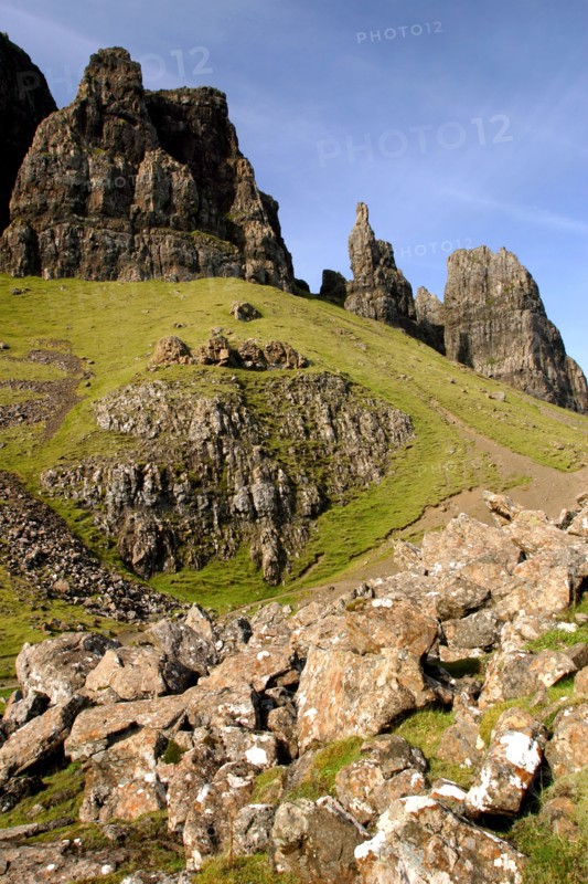 Quiraing, Isle of Skye, Highland, Scotland.
