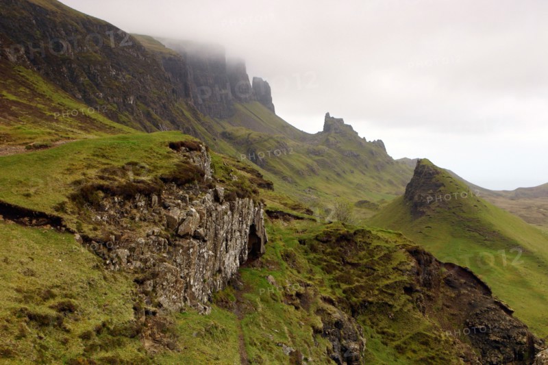 Quiraing, Isle of Skye, Highland, Scotland.