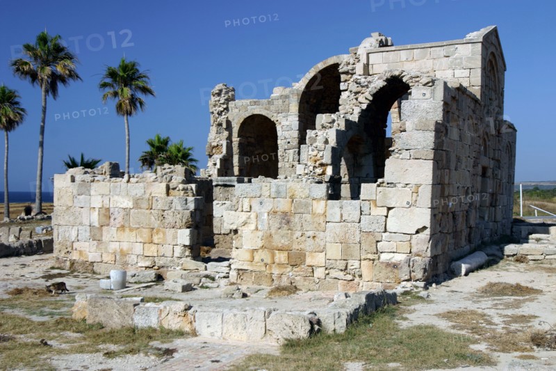 Ruins of the Basilica of Ayios Philion, Dipkarpaz (Rizokarpaso), North Cyprus.