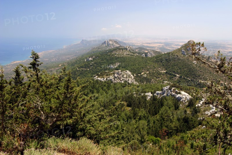 View from Kantara Castle, North Cyprus.