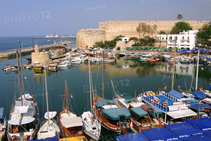 Harbour and castle, Kyrenia (Girne), North Cyprus.