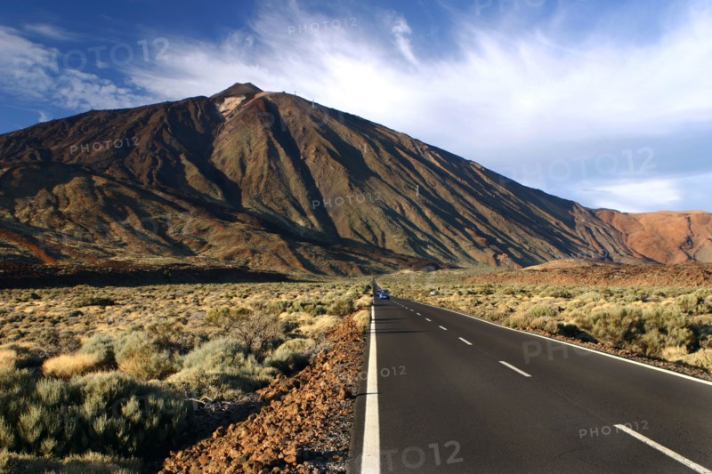 Road heading towards Mount Teide, Parque Nacional del Teide, Tenerife, Canary Islands, 2007.