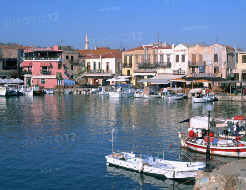 Old Harbour, Rethymnon, Crete, Greece.