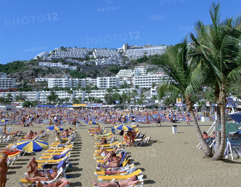 Beach, Puerto Rico, Gran Canaria, Canary Islands.