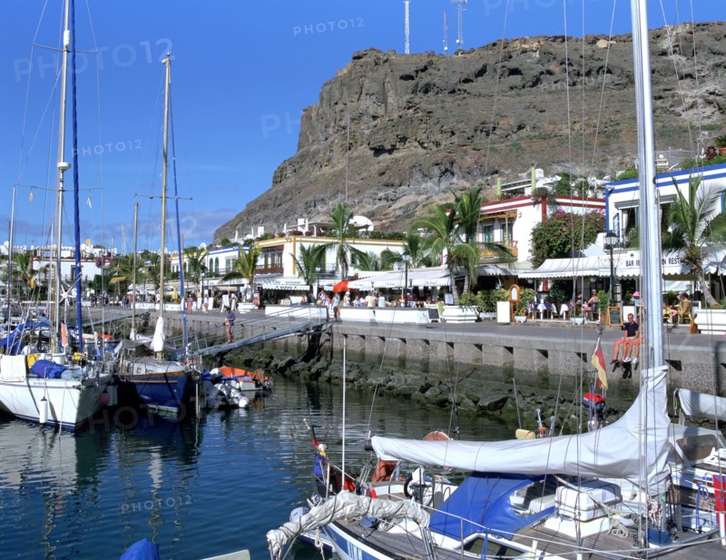 Harbour of Puerto de Mogan, Gran Canaria, Canary Islands.