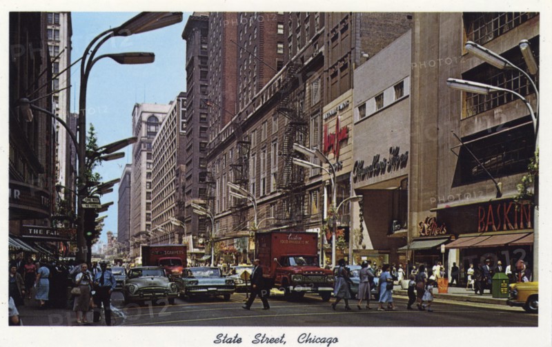 State Street, Chicago, Illinois, USA, 1959. Artist: Unknown