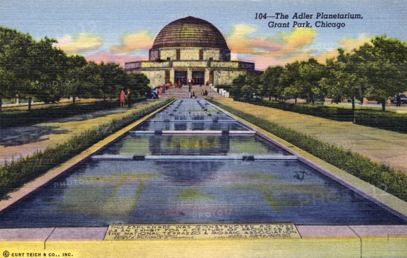 Adler Planetarium, Grant Park, Chicago, Illinois, USA, 1941. Artist: Unknown
