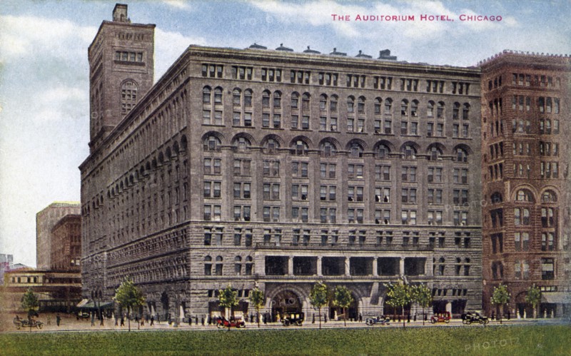 The Auditorium Building, Chicago, Illinois, USA, 1910. Artist: Unknown