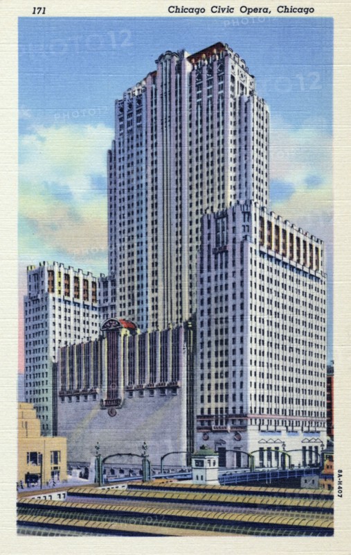 Civic Opera House, Chicago, Illinois, USA, 1938. Artist: Unknown