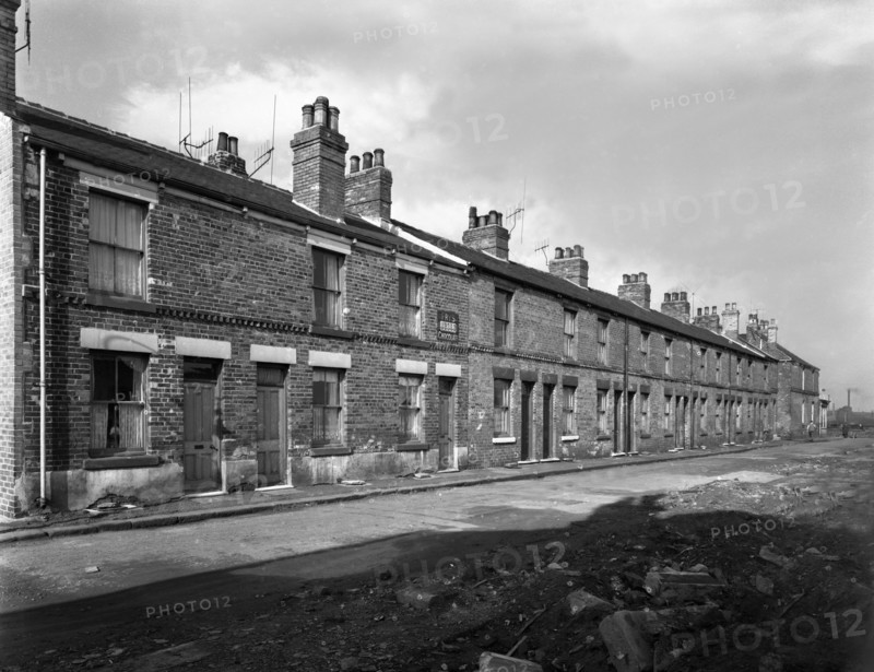 Urban redevelopment in Swinton, South Yorkshire, 1957.  Artist: Michael Walters