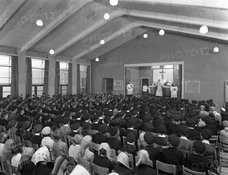 Catholic school Mass, South Yorkshire, 1967. Artist: Michael Walters