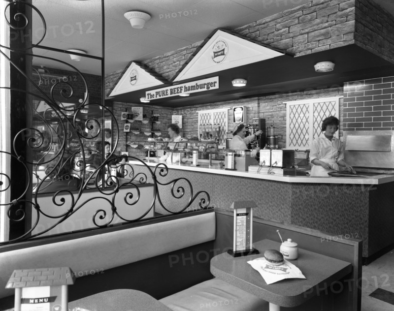 New Wimpy Bar, Barnsley, South Yorkshire, 1960. Artist: Michael Walters