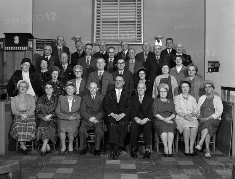 A Wesleyan church congregation, Mexborough, South Yorkshire, 1963. Artist: Michael Walters