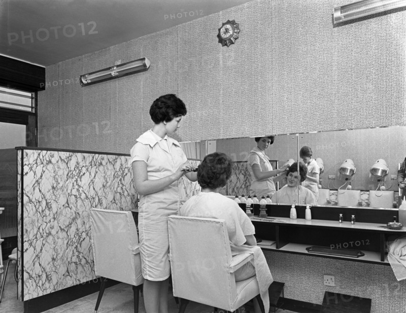 Hairdressers' salon, Armthorpe, near Doncaster, South Yorkshire, 1961.  Artist: Michael Walters