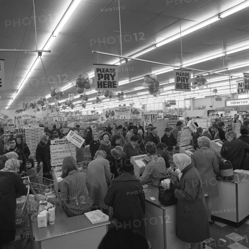 Asda supermarket, 1969. Artist: Michael Walters