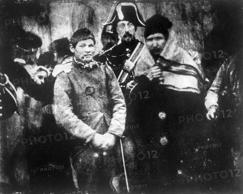 The first news photo: a man is arrested, France, 1847. Artist: Unknown