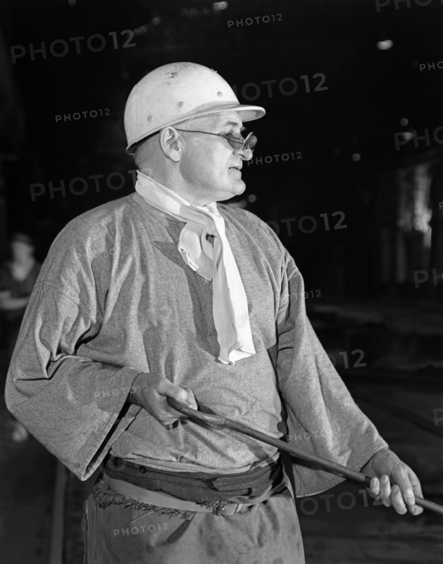 Steel worker, Park Gate steelworks, Rotherham, South Yorkshire, 1964. Artist: Michael Walters