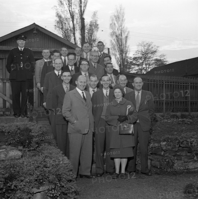 Doncaster Safety Committee visits an explosives factory, Denaby Main, South Yorkshire, 1959. Artist: Michael Walters
