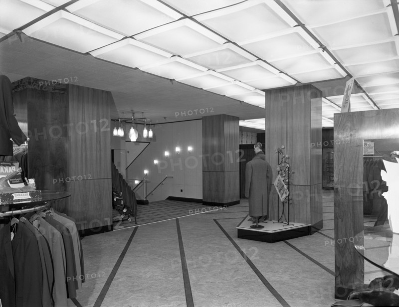 Barnsley Co-operative society, men's tailoring department, South Yorkshire, 1960. Artist: Michael Walters