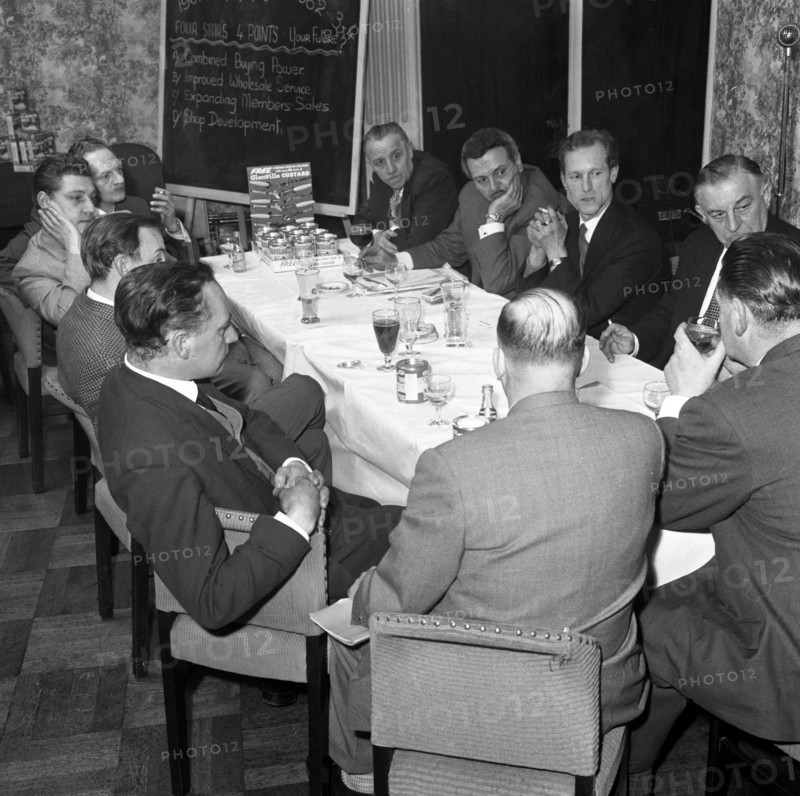 Marketing strategy meeting, Danish Bacon Company, Wilsic, near Doncaster, South Yorkshire, 1961. Artist: Michael Walters