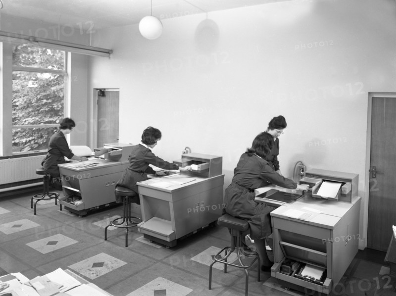Rank Xerox copiers at British Steel, 1962.  Artist: Michael Walters