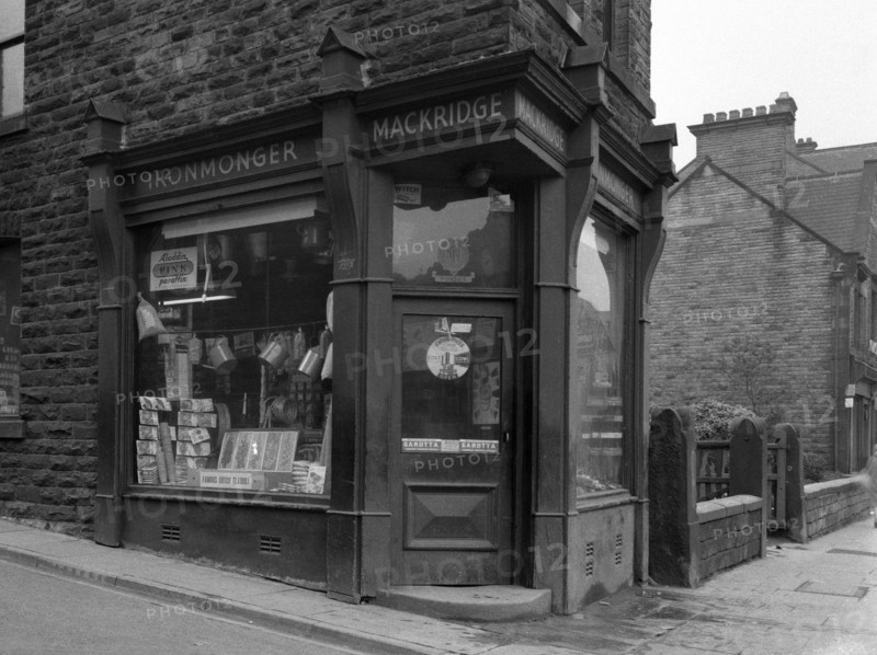 Mackridge's ironmonger's shop, Wombwell, South Yorkshire, 1962. Artist: Michael Walters