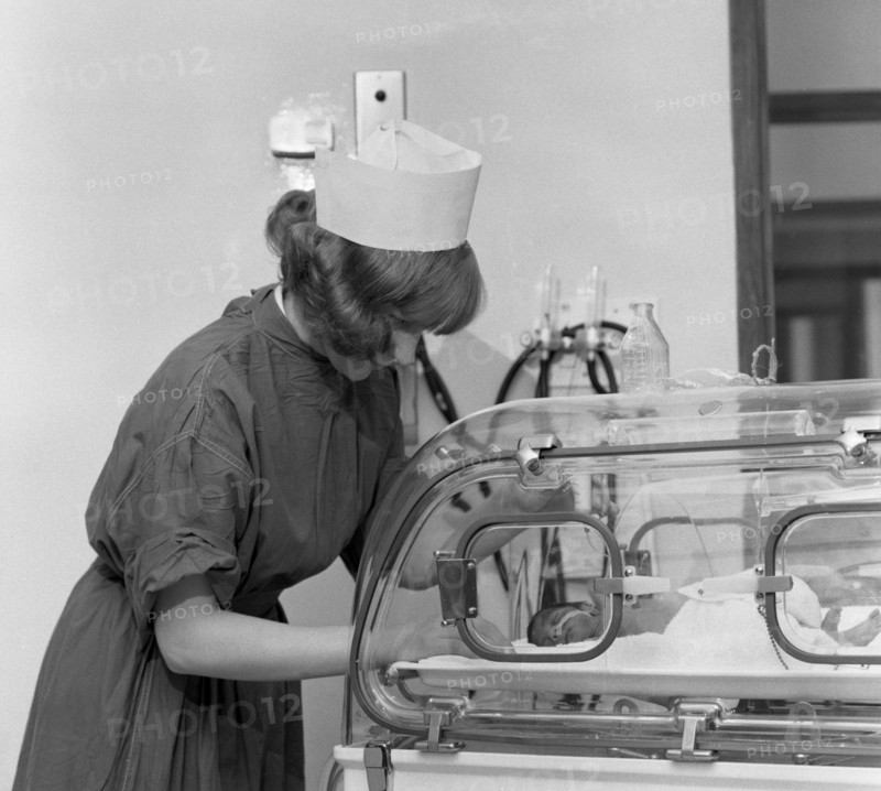 Special care unit for premature babies, Nether Edge Hospital, Sheffield, South Yorkshire, 1969. Artist: Michael Walters