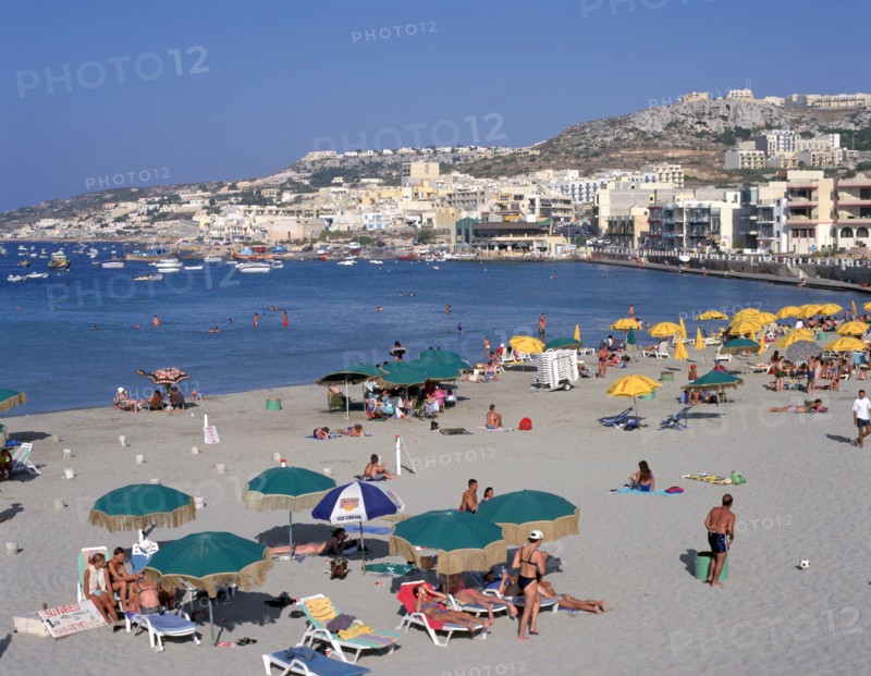 Mellieha Bay, Malta.
