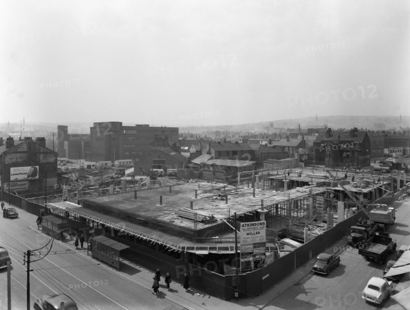 Atkinson's department store under construction, the Moor, Sheffield, South Yorkshire, 1959. Artist: Michael Walters