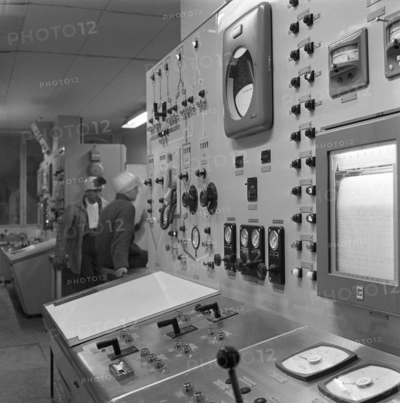 Oxygen control panel at the Park gate Iron & Steel Co, Rotherham, South Yorkshire, 1964. Artist: Michael Walters